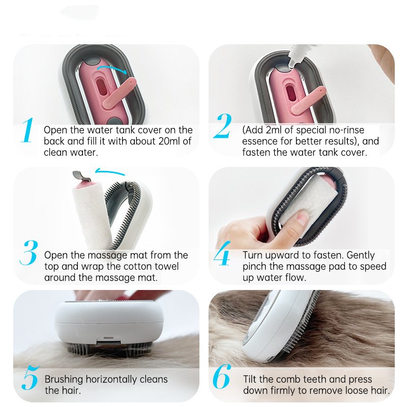 2 In 1 Hair Removal Cleaning Double Sided Bath Brush - Image 4