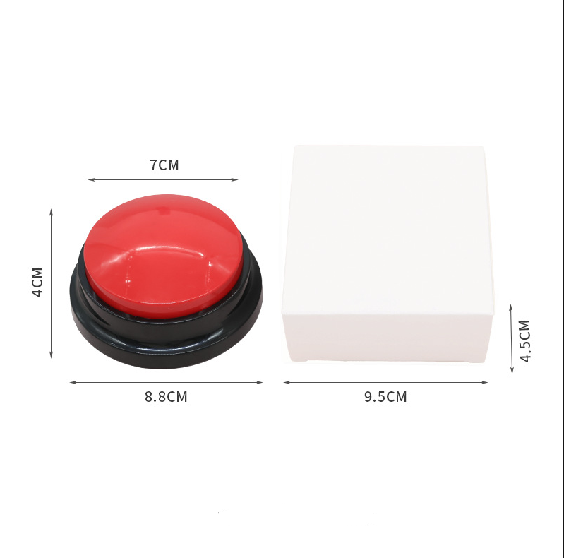 Dog Talking Button Pet Communication Key Sound Maker Cat Bell Toy Supplies Voice Recording Training Device - Image 3