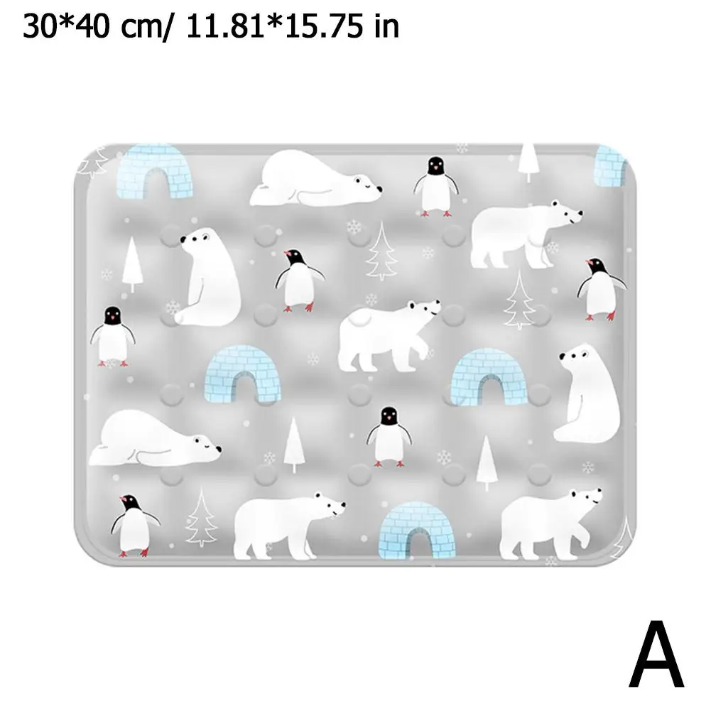 Summer Pet Cooling Mad Ice Crystal Gel Cool Down Cat To Dog Pet Grasp Bed Resistance Collapsible Rectangle Pad Accessories - Image 8