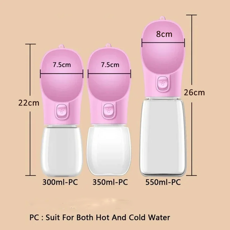 Portable Dog Water Bottle For Small Large Dogs Cat Outdoor Leakproof Walking Drinking Bowls Chihuahua French Bulldog Supplies - Image 3