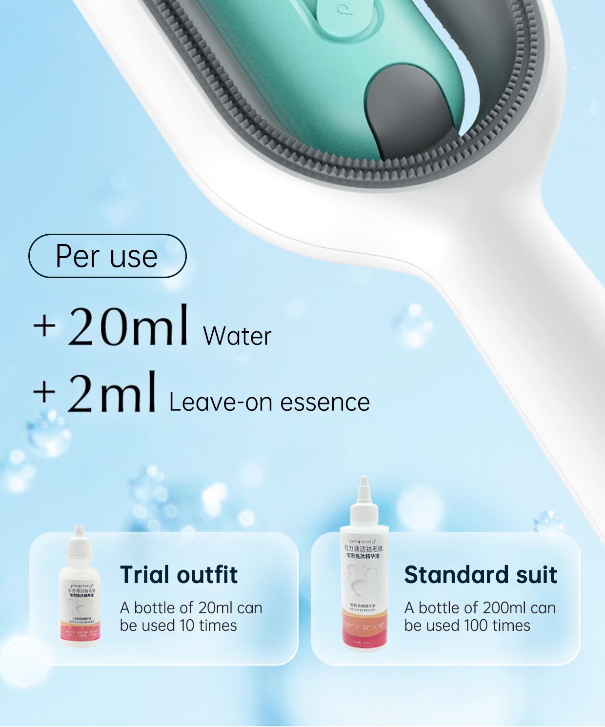 2 In 1 Hair Removal Cleaning Double Sided Bath Brush - Image 40